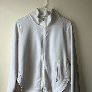 Athletica White Full-Zip Women’s Jacket